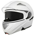Hawk White Glossy Modular Helmet